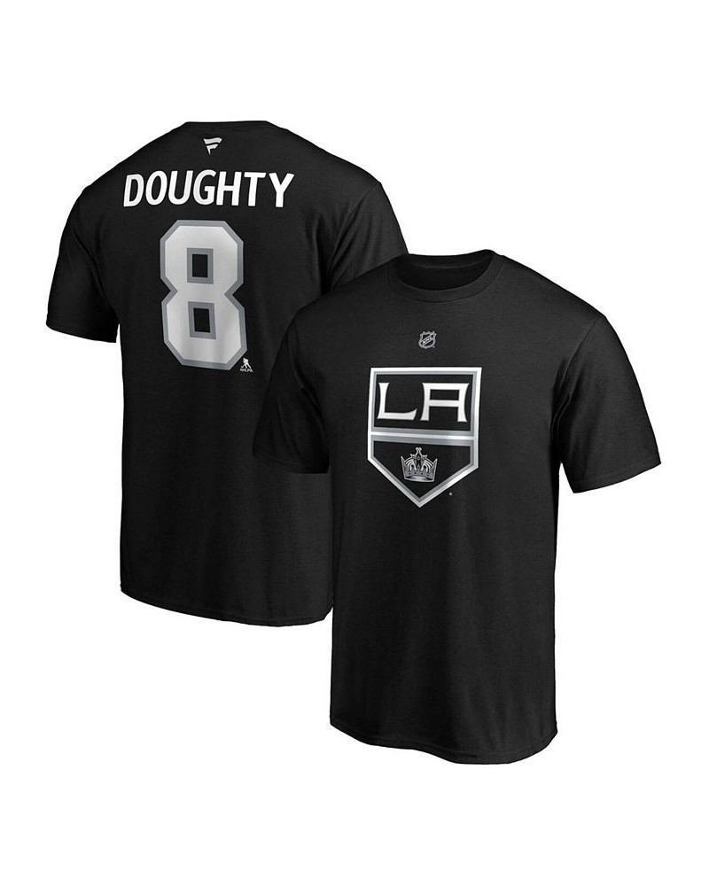 Men's Drew Doughty Black Los Angeles Kings Authentic Stack Name and Number Team T-shirt $19.03 T-Shirts