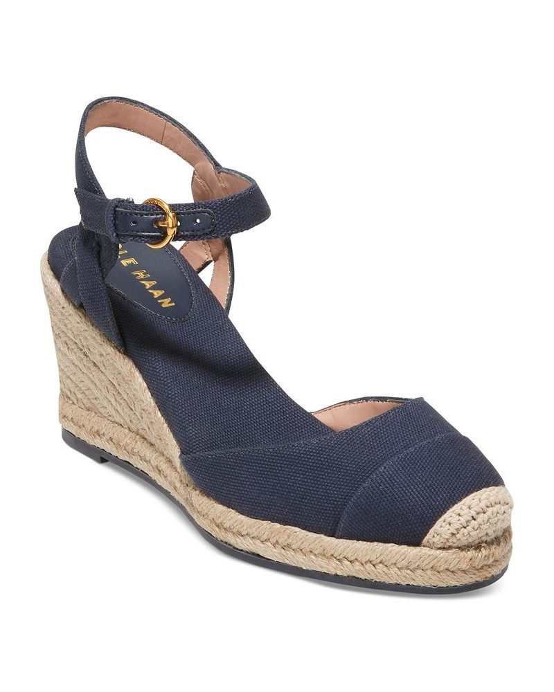 Women's Cloudfeel Ankle-Strap Espadrille Wedge Pumps PD02 $73.10 Shoes