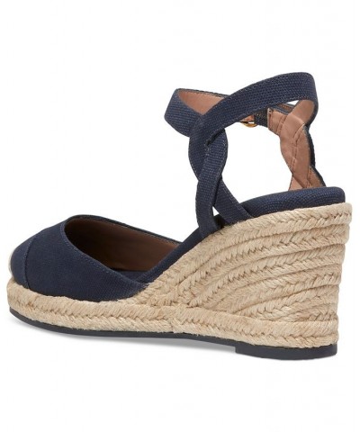 Women's Cloudfeel Ankle-Strap Espadrille Wedge Pumps PD02 $73.10 Shoes