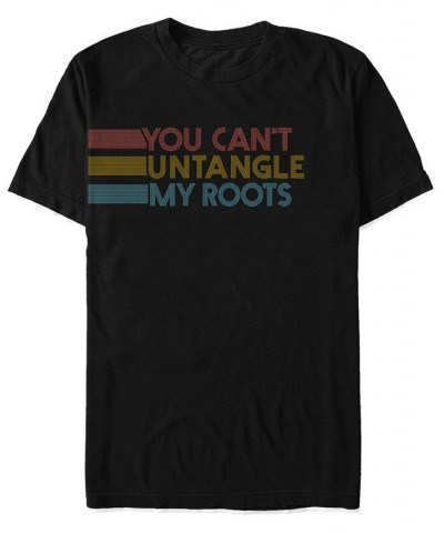Men's Roots Short Sleeve T-shirt Black $20.99 T-Shirts