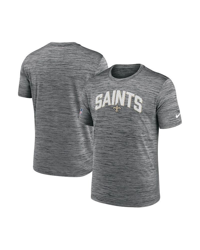 Men's Gray New Orleans Saints Velocity Athletic Stack Performance T-shirt $18.40 T-Shirts