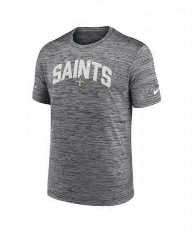 Men's Gray New Orleans Saints Velocity Athletic Stack Performance T-shirt $18.40 T-Shirts