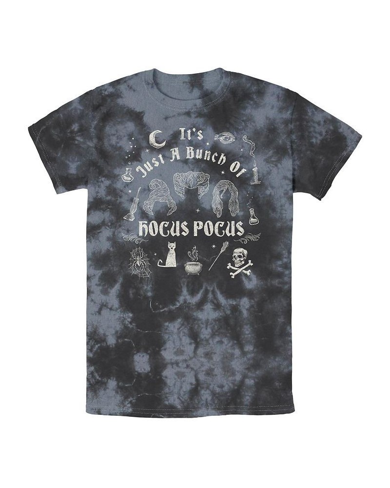 Men's Hocus Pocus A Bunch of Hocus Pocus Bombard Wash Short Sleeves T-shirt Multi $20.29 T-Shirts