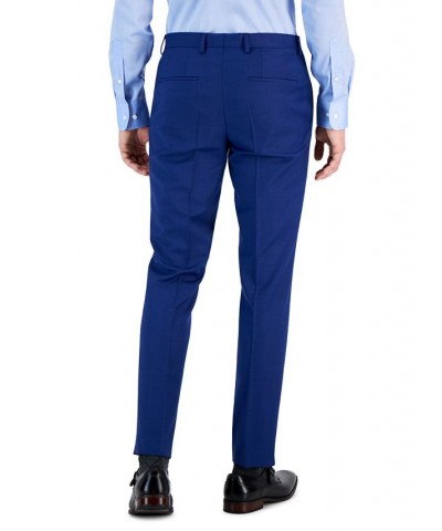 Hugo Boss Men's Slim-Fit Superflex Stretch Suit Pants Blue $89.44 Suits