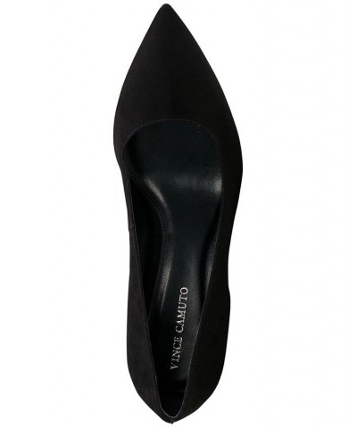 Women's Hailenda Pointed-Toe Flare-Heel Pumps Black $43.60 Shoes