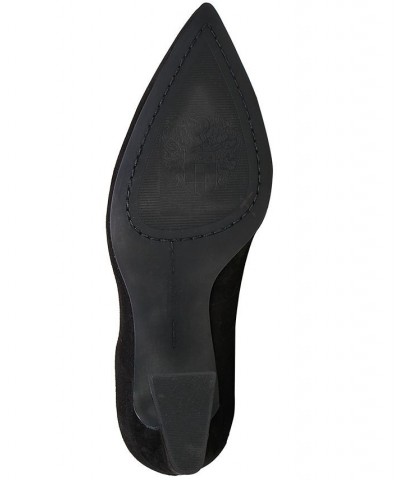 Women's Hailenda Pointed-Toe Flare-Heel Pumps Black $43.60 Shoes