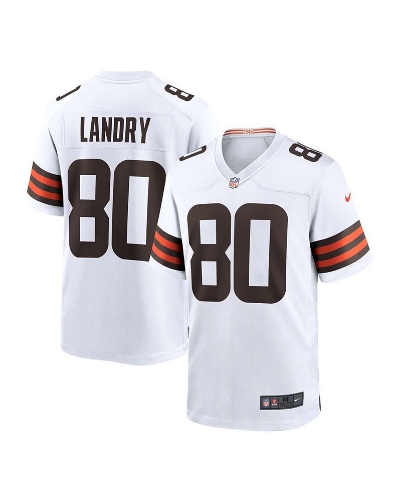 Men's Jarvis Landry White Cleveland Browns Game Jersey $61.60 Jersey