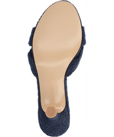 Women's Mannon Terry Cloth Heel Blue $42.30 Shoes