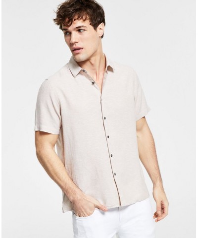 Men's Regular-Fit Linen Shirt PD02 $20.16 Shirts