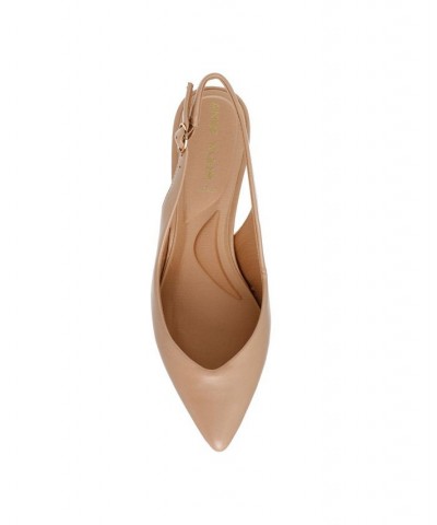 Women's Idream Kitten Heel Shoe Tan/Beige $54.45 Shoes