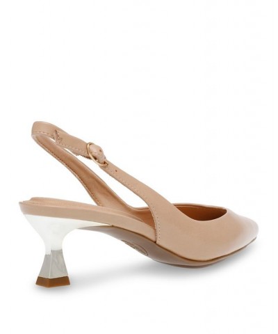 Women's Idream Kitten Heel Shoe Tan/Beige $54.45 Shoes