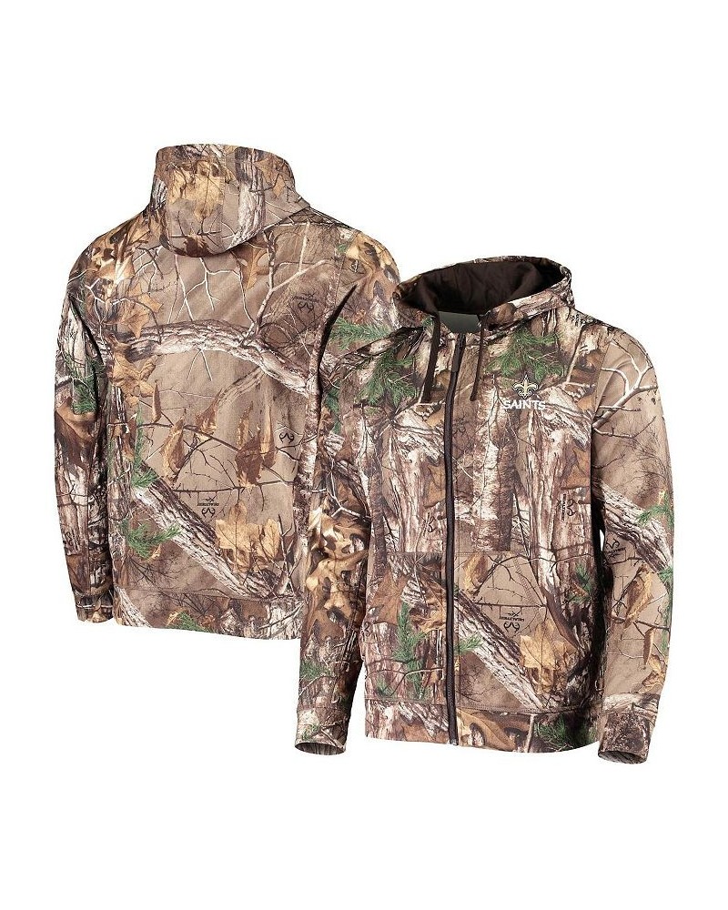 Men's Realtree Camo New Orleans Saints Trophy Tech Fleece Full-Zip Hoodie $37.40 Sweatshirt