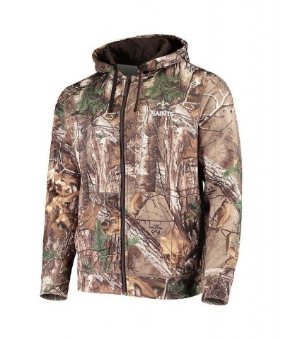 Men's Realtree Camo New Orleans Saints Trophy Tech Fleece Full-Zip Hoodie $37.40 Sweatshirt