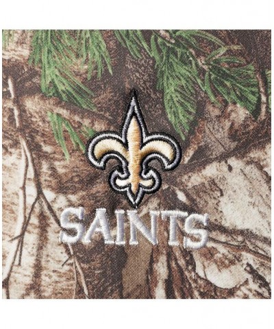 Men's Realtree Camo New Orleans Saints Trophy Tech Fleece Full-Zip Hoodie $37.40 Sweatshirt