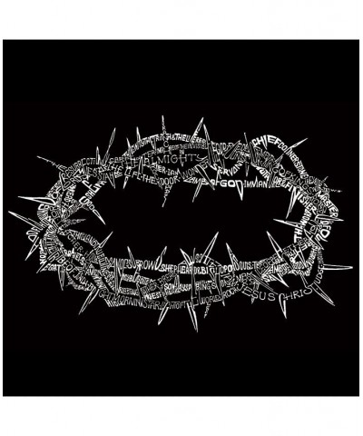 Crown of Thorns Men's Raglan Word Art T-shirt Black $18.00 T-Shirts