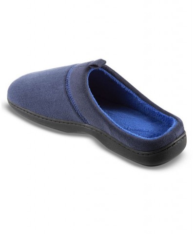 Men's Microterry Jared Hoodback Slippers Blue $11.70 Shoes