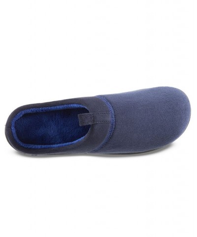 Men's Microterry Jared Hoodback Slippers Blue $11.70 Shoes