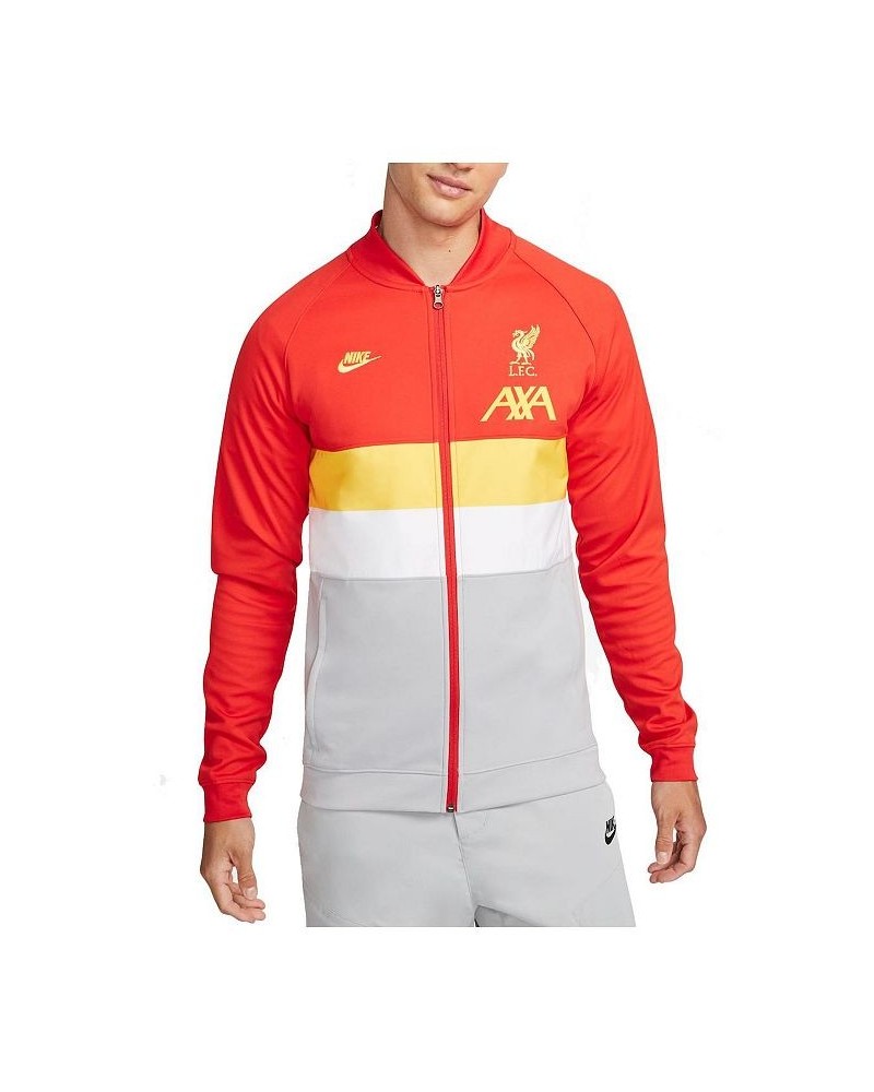 Men's Red Liverpool I96 Anthem Raglan Full-Zip Jacket $39.60 Jackets