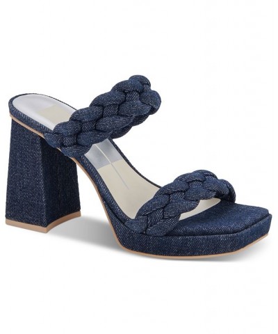 Women's Ashby Braided Two-Band Platform Sandals PD08 $73.50 Shoes