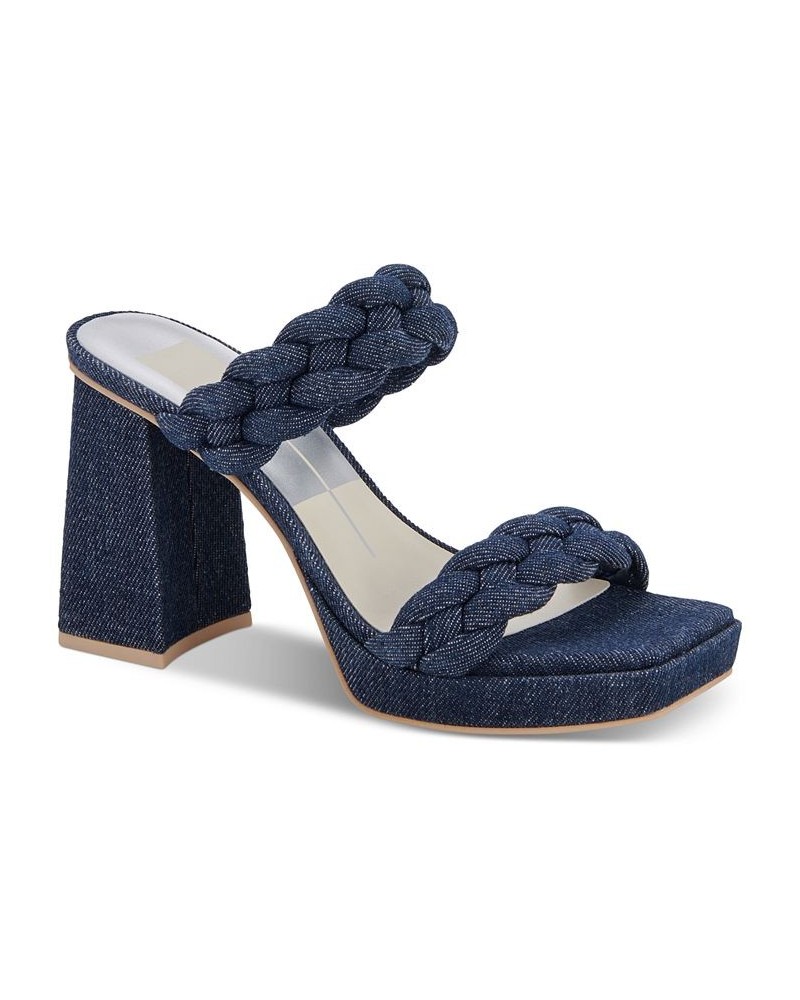 Women's Ashby Braided Two-Band Platform Sandals PD08 $73.50 Shoes