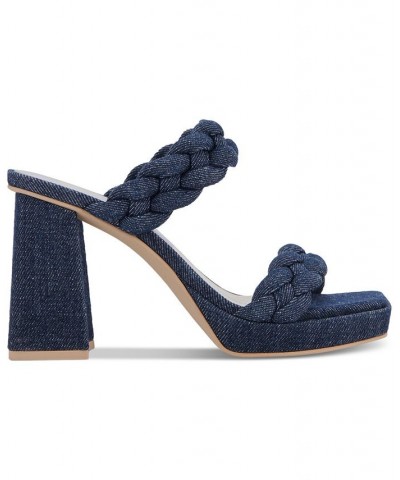 Women's Ashby Braided Two-Band Platform Sandals PD08 $73.50 Shoes