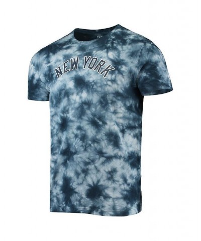 Men's Navy New York Yankees Team Tie-Dye T-shirt $23.03 T-Shirts