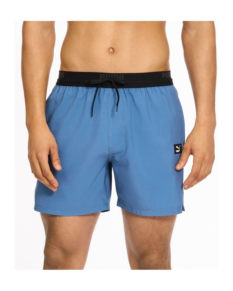 Men's 5-1/2" Swim Tech Trunks Blue $22.26 Swimsuits