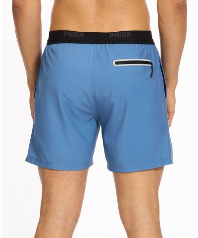 Men's 5-1/2" Swim Tech Trunks Blue $22.26 Swimsuits