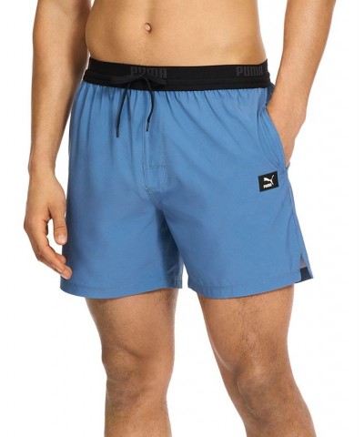 Men's 5-1/2" Swim Tech Trunks Blue $22.26 Swimsuits