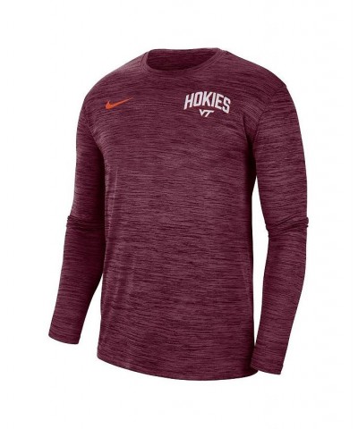 Men's Maroon Virginia Tech Hokies 2022 Sideline Game Day Velocity Performance Long Sleeve T-shirt $27.50 T-Shirts