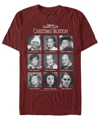 Men's National Lampoon Christmas Vacation Family Yearbook Short Sleeve T-shirt Red $19.24 T-Shirts