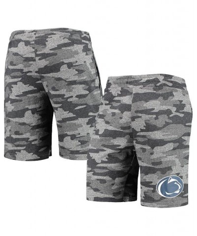 Men's Charcoal, Gray Penn State Nittany Lions Camo Backup Terry Jam Lounge Shorts $21.00 Shorts