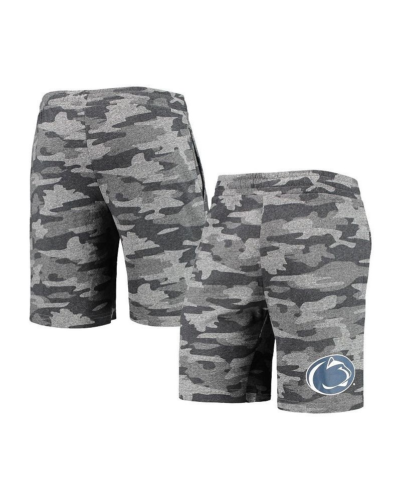 Men's Charcoal, Gray Penn State Nittany Lions Camo Backup Terry Jam Lounge Shorts $21.00 Shorts