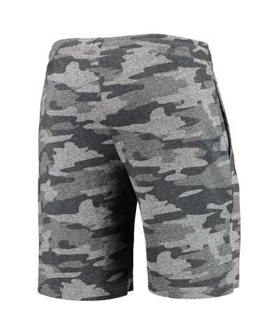 Men's Charcoal, Gray Penn State Nittany Lions Camo Backup Terry Jam Lounge Shorts $21.00 Shorts