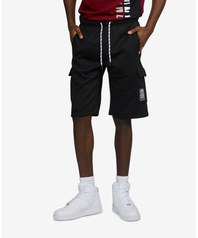 Men's Cargo Largo Fleece Shorts Black $24.94 Shorts