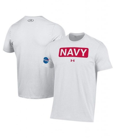 Men's White Navy Midshipmen 2022 Special Games NASA T-shirt $24.74 T-Shirts