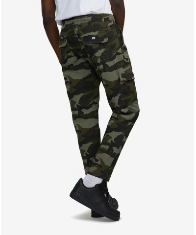 Men's Front Flip Cargo Joggers Green $35.10 Pants