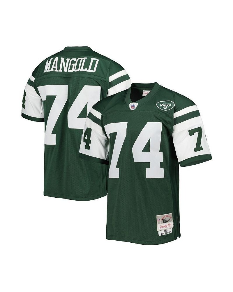 Men's Nick Mangold Green New York Jets 2006 Legacy Replica Jersey $81.60 Jersey