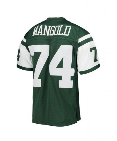 Men's Nick Mangold Green New York Jets 2006 Legacy Replica Jersey $81.60 Jersey