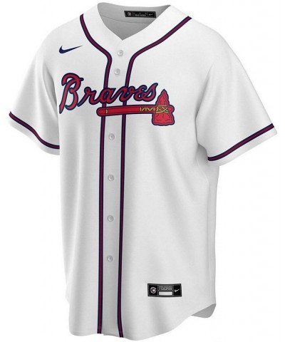 Men's Ozzie Albies White Atlanta Braves Home Replica Player Name Jersey $53.65 Jersey