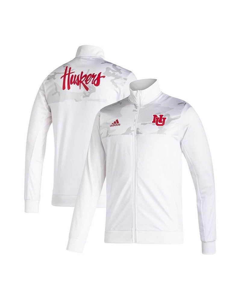 Men's White Nebraska Huskers Football Strategy Full-Zip Jacket $38.00 Jackets