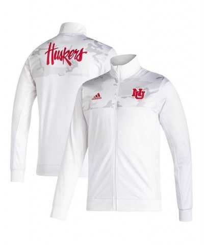 Men's White Nebraska Huskers Football Strategy Full-Zip Jacket $38.00 Jackets