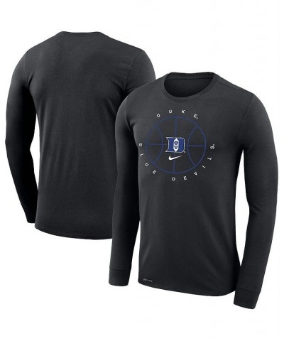 Men's Black Duke Blue Devils Basketball Icon Legend Performance Long Sleeve T-shirt $24.93 T-Shirts