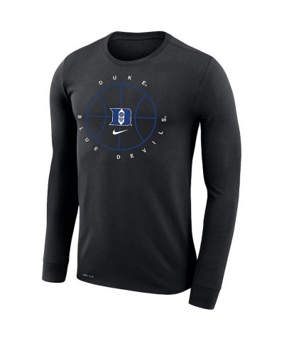 Men's Black Duke Blue Devils Basketball Icon Legend Performance Long Sleeve T-shirt $24.93 T-Shirts