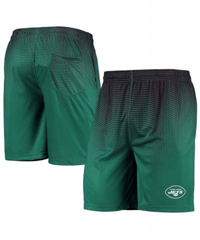 Men's Green, Black New York Jets Pixel Gradient Training Shorts $18.04 Shorts