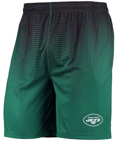 Men's Green, Black New York Jets Pixel Gradient Training Shorts $18.04 Shorts