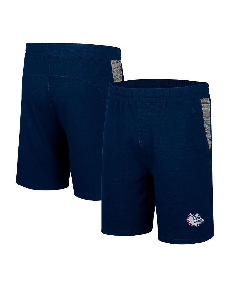 Men's Navy Gonzaga Bulldogs Wild Party Tri-Blend Shorts $17.20 Shorts