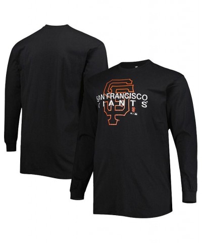 Men's Black San Francisco Giants Big and Tall Long Sleeve T-shirt $29.63 T-Shirts