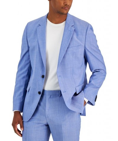 Hugo Boss Men's Modern-Fit Solid Suit Jacket Blue $82.81 Suits