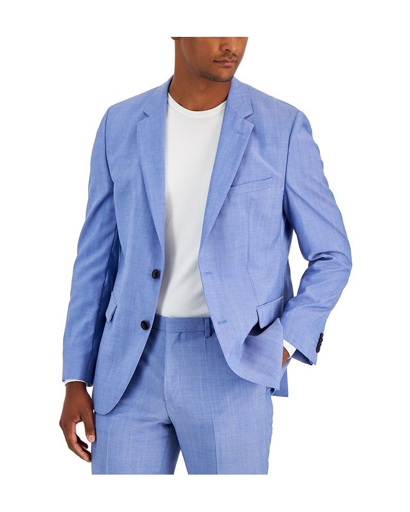 Hugo Boss Men's Modern-Fit Solid Suit Jacket Blue $82.81 Suits